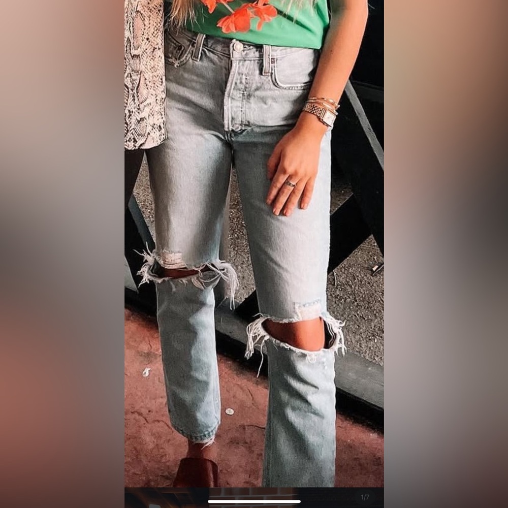 Agolde cropped Jean